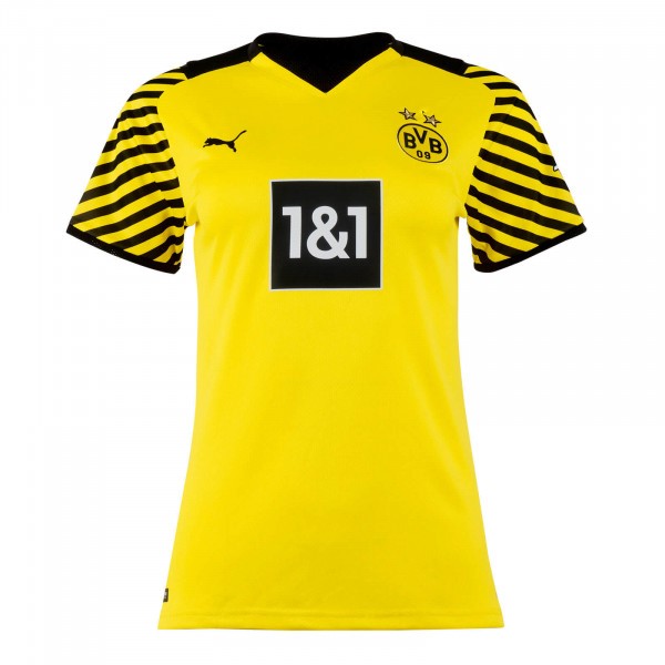 Camiseta Borussia Dortmund 1ª Mujer 2021-2022 Amarillo